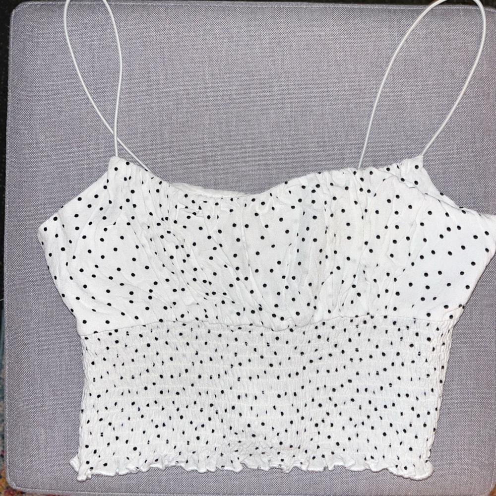 LA hearts polka dot tank top